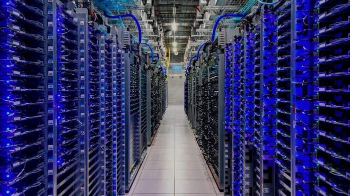 世界中の巨大なデータセンター